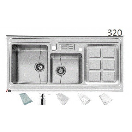 سینک ظرفشویی اخوان محصولات اخوان - مدل 320-S